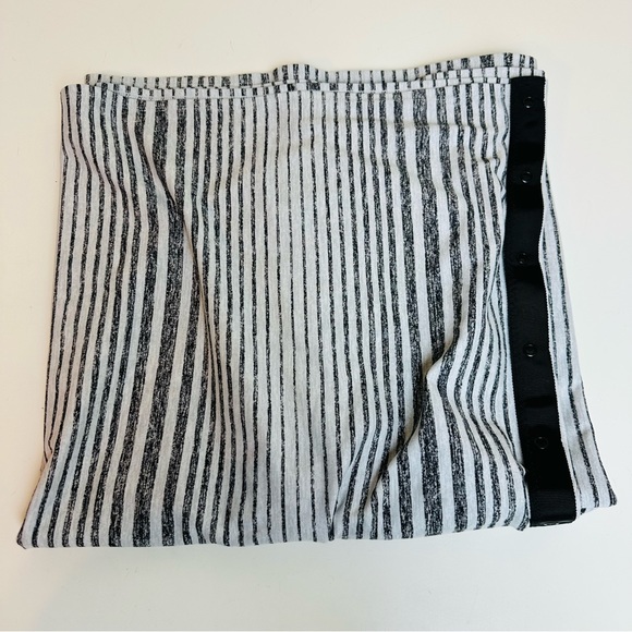 Lululemon Vinyasa Scarf Rulu Mini Akido Stripe Heathered Black Silver Spoon - Picture 5 of 7